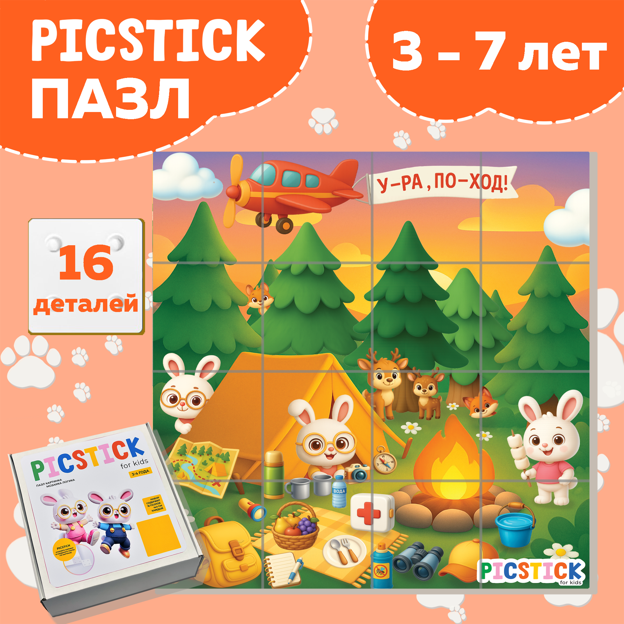 Пазл для детей Поход