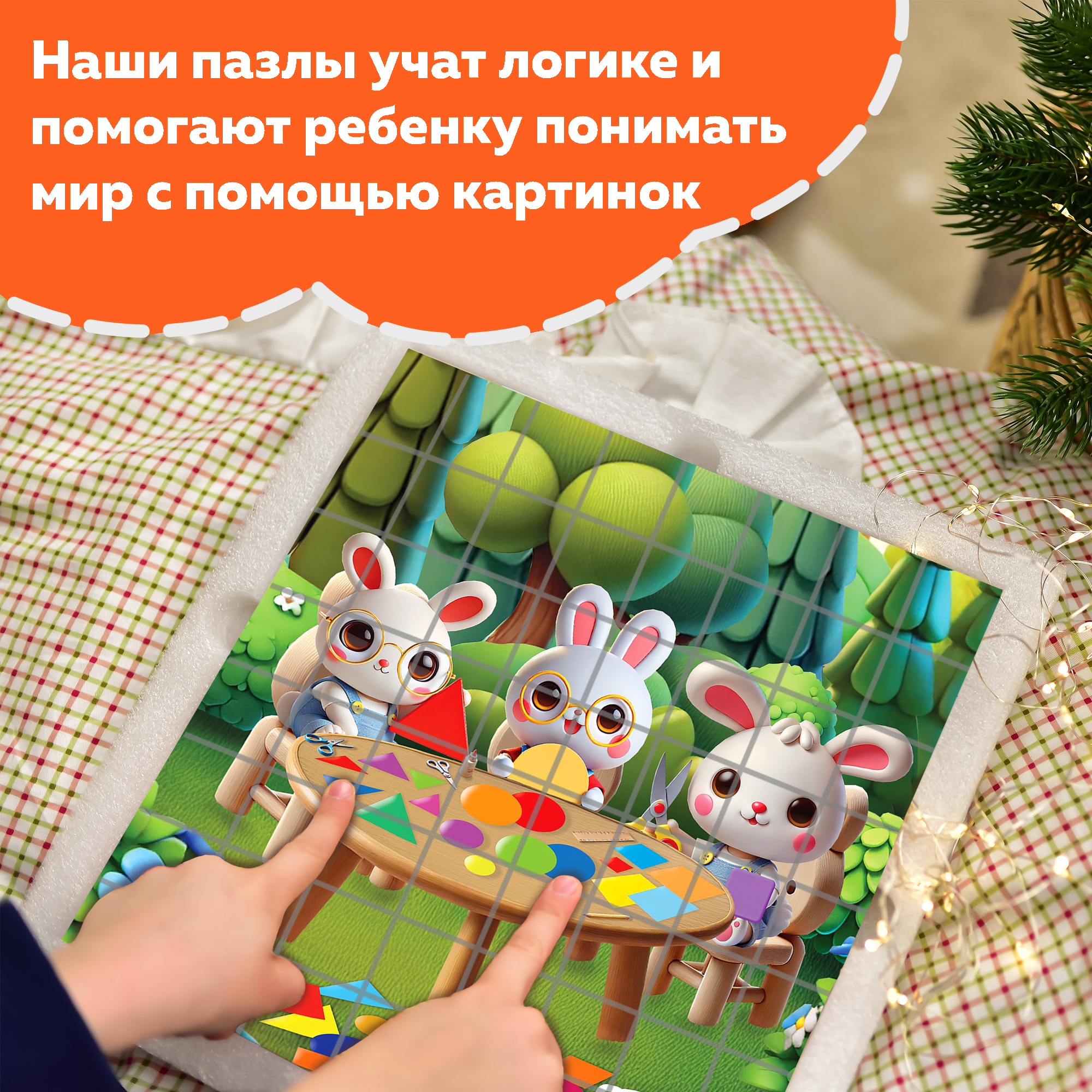 Пазл Picstick Пикстик Мастерская форм и цветов