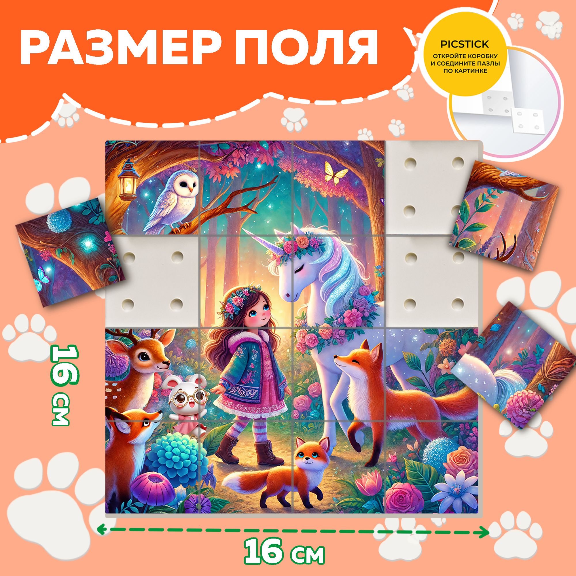 Пазл Picstick Пикстик Необычная встреча