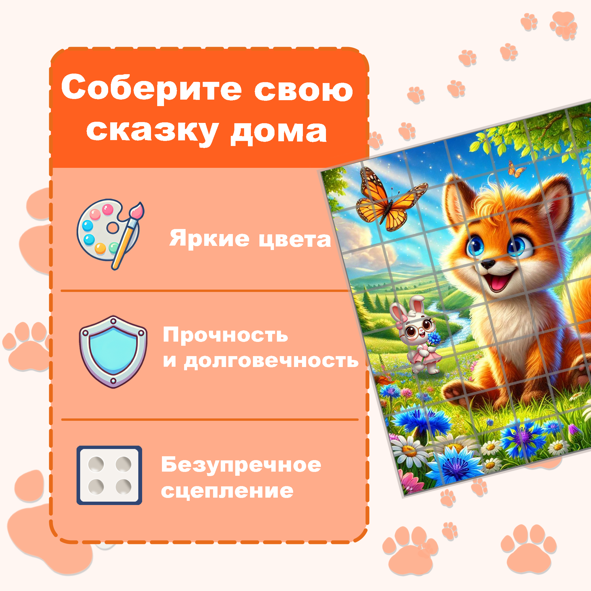 Пазл Picstick Пикстик Лисенок