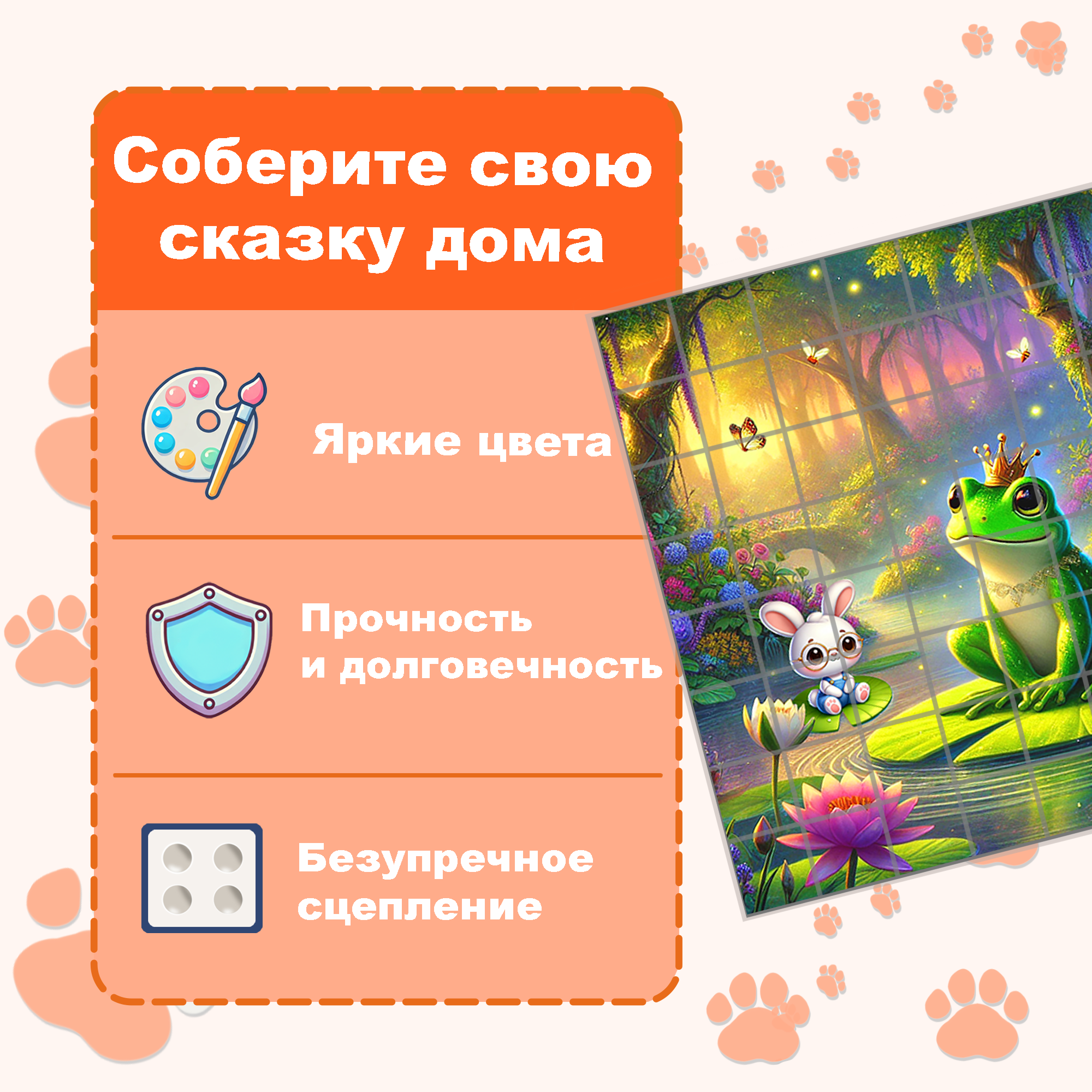 Пазл Picstick Пикстик Царевна-лягушка