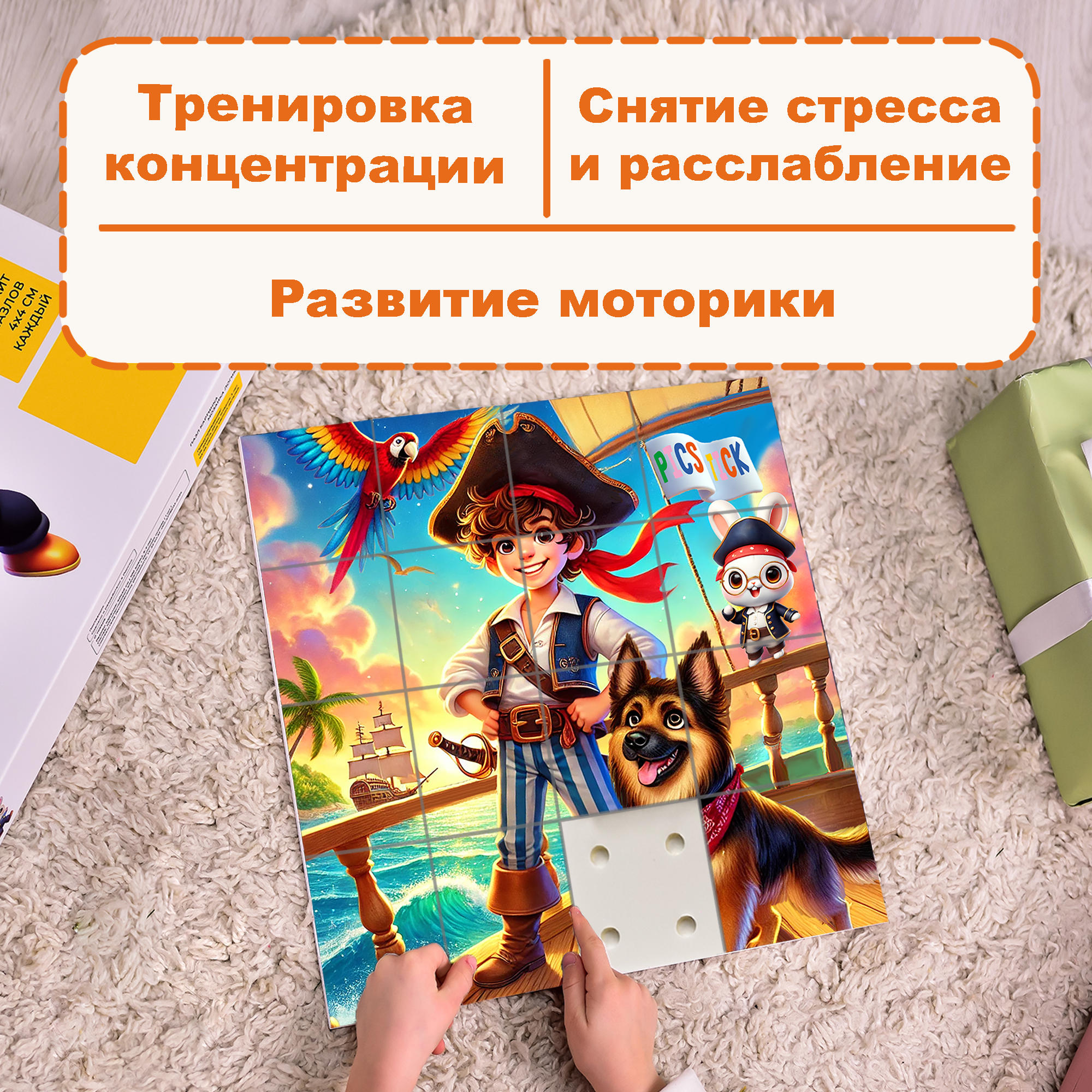 Пазл Picstick Пикстик Юный пират