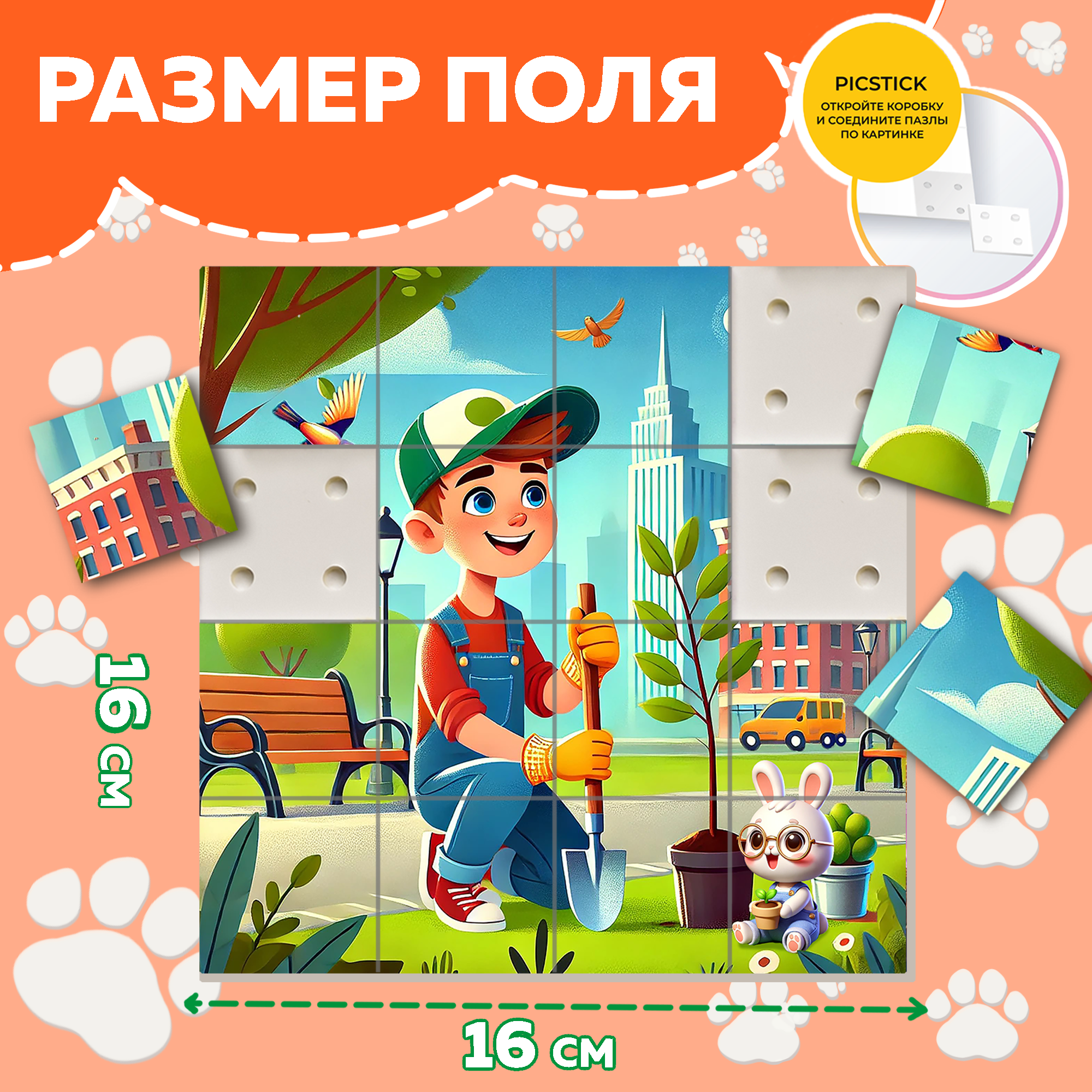 Пазл Picstick Пикстик Эколог