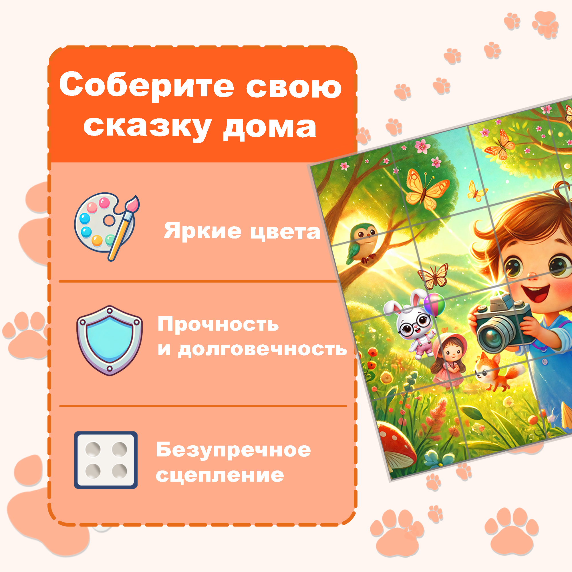 Пазл Picstick Пикстик Юный фотограф