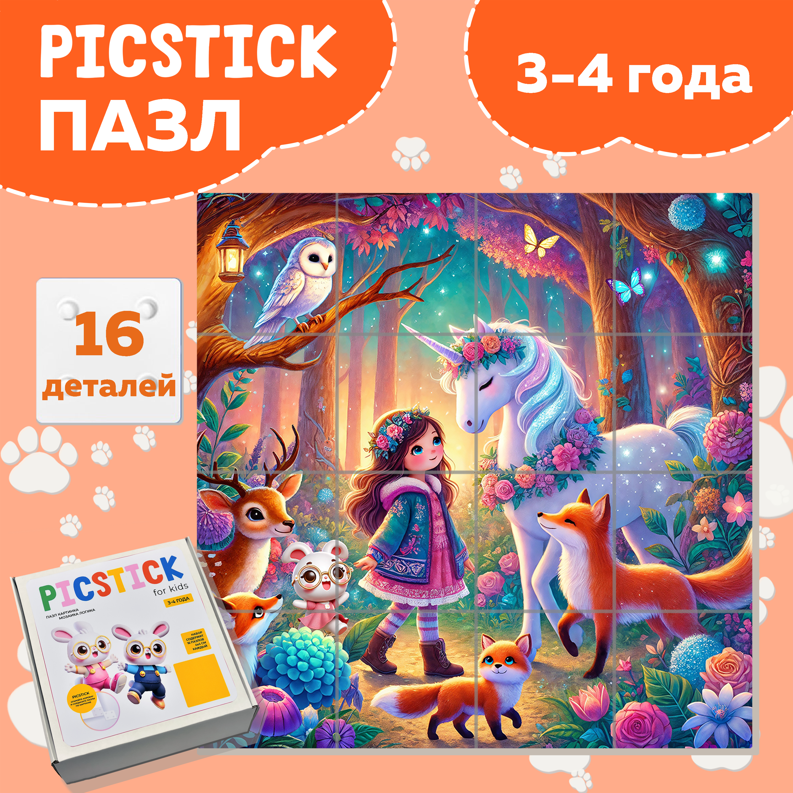 Пазл Picstick Пикстик Необычная встреча