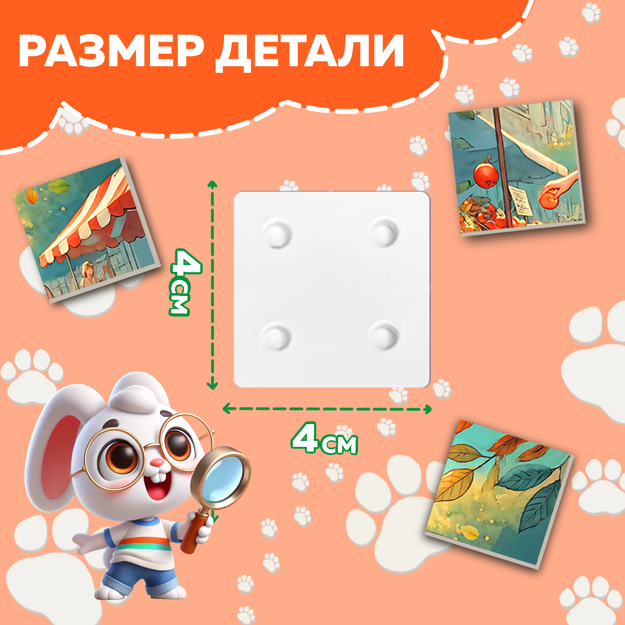 Пазл Picstick Пикстик ЭКО покупки (рынок)