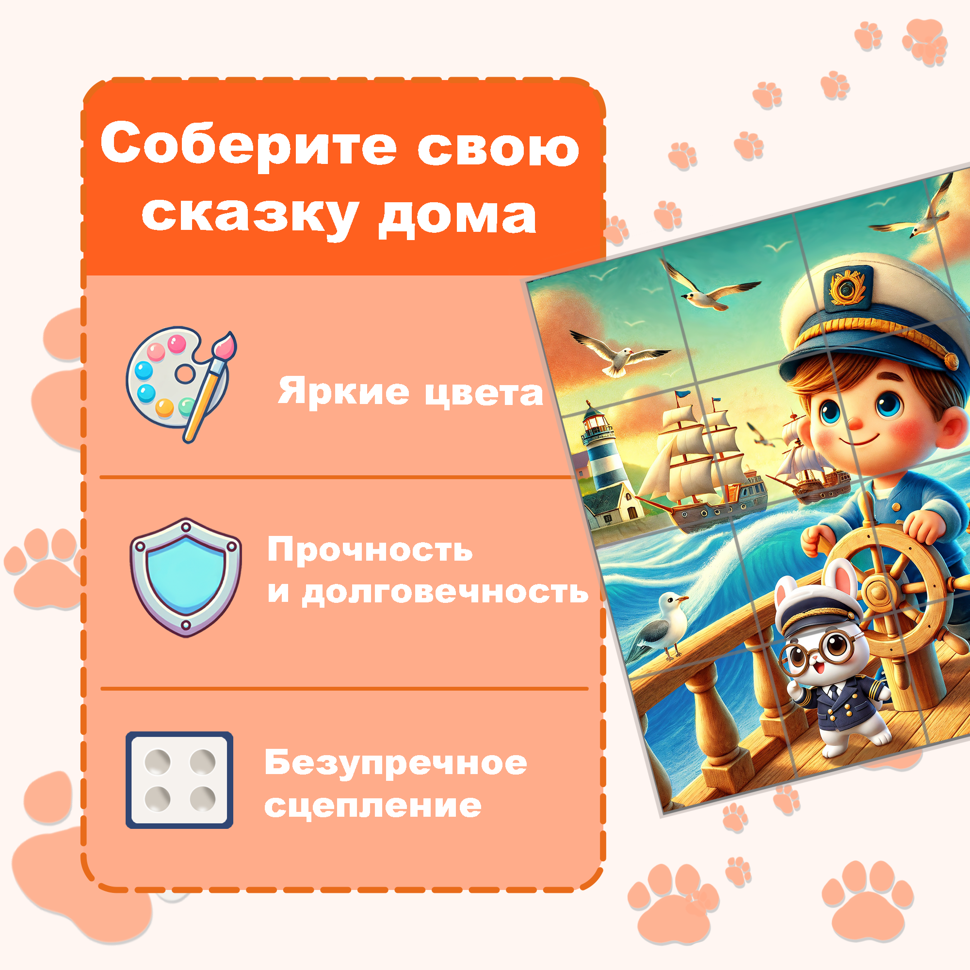 Пазл Picstick Пикстик Капитан