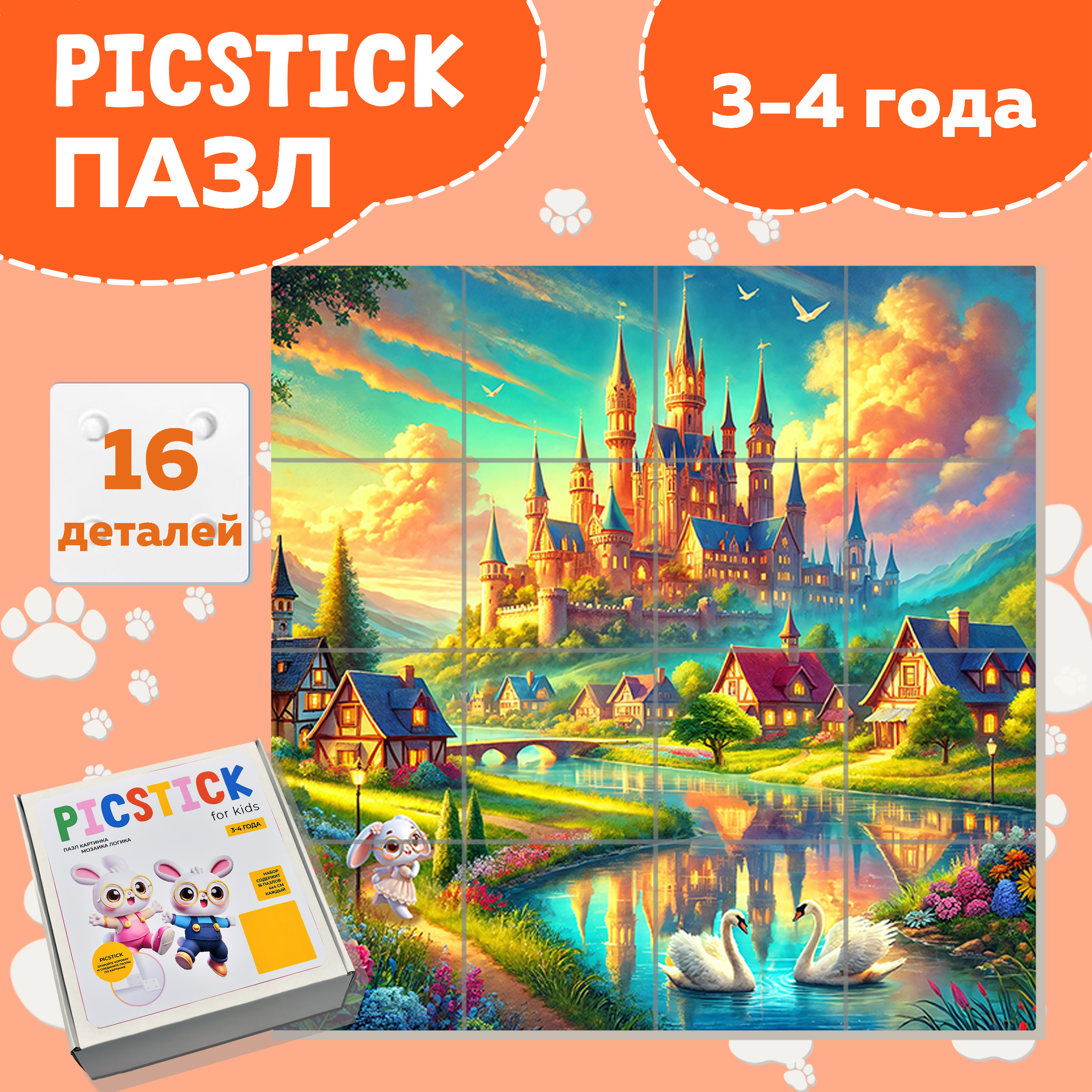 Пазл Picstick Пикстик Дорога к замку