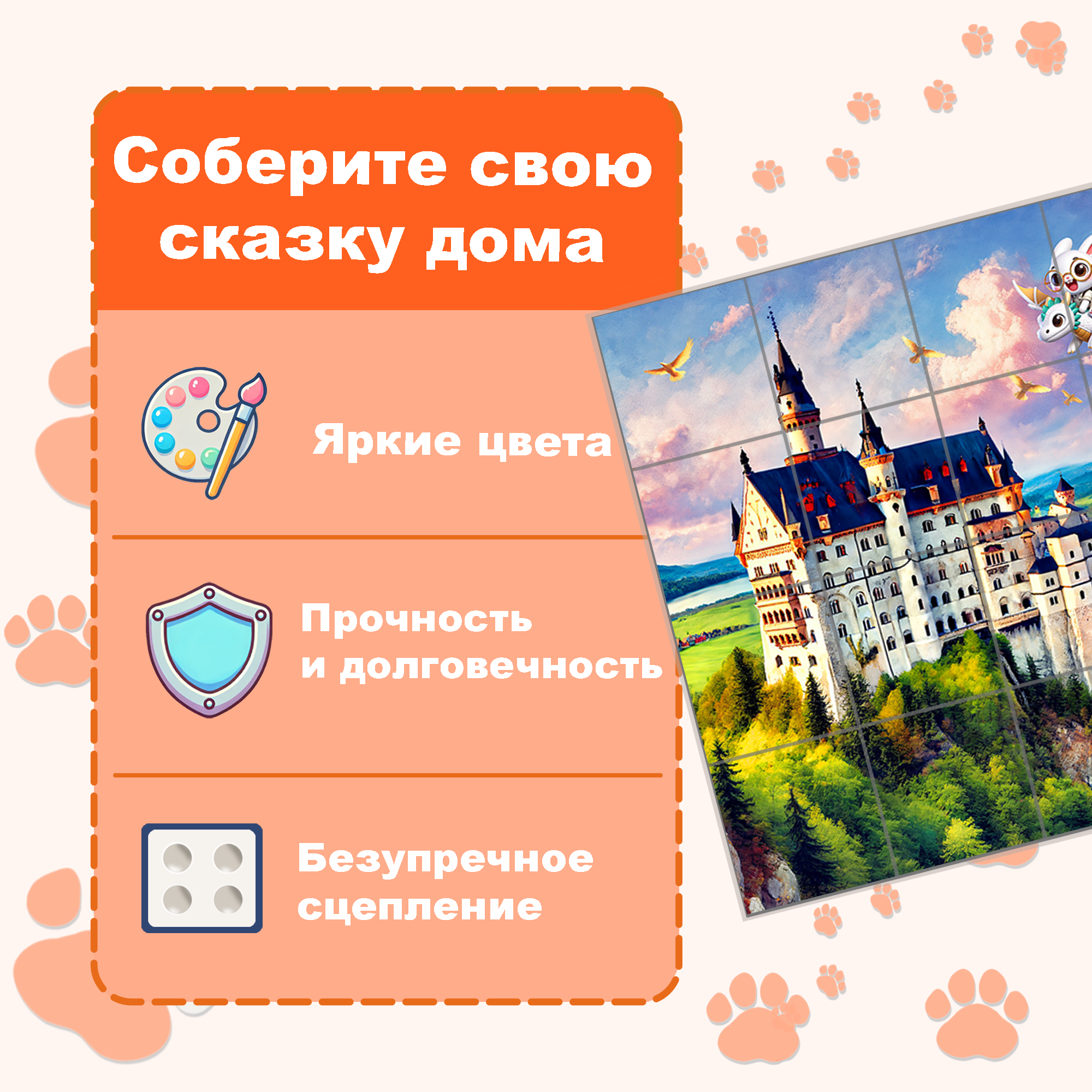 Пазл Picstick Пикстик Замок Нойшванштайн