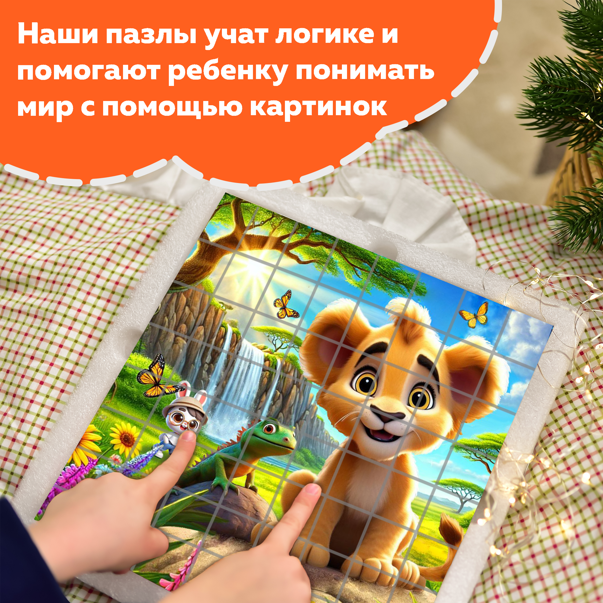 Пазл Picstick Пикстик Львенок