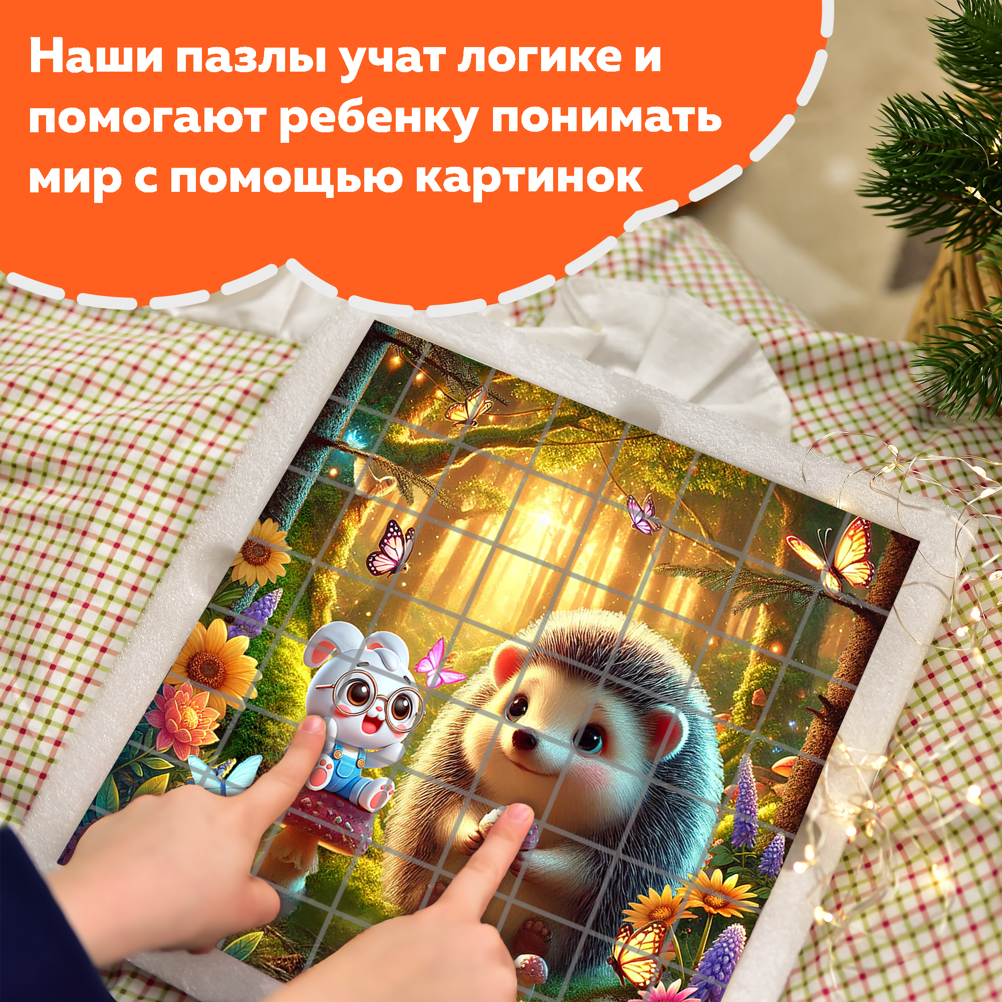 Пазл Picstick Пикстик Ежик