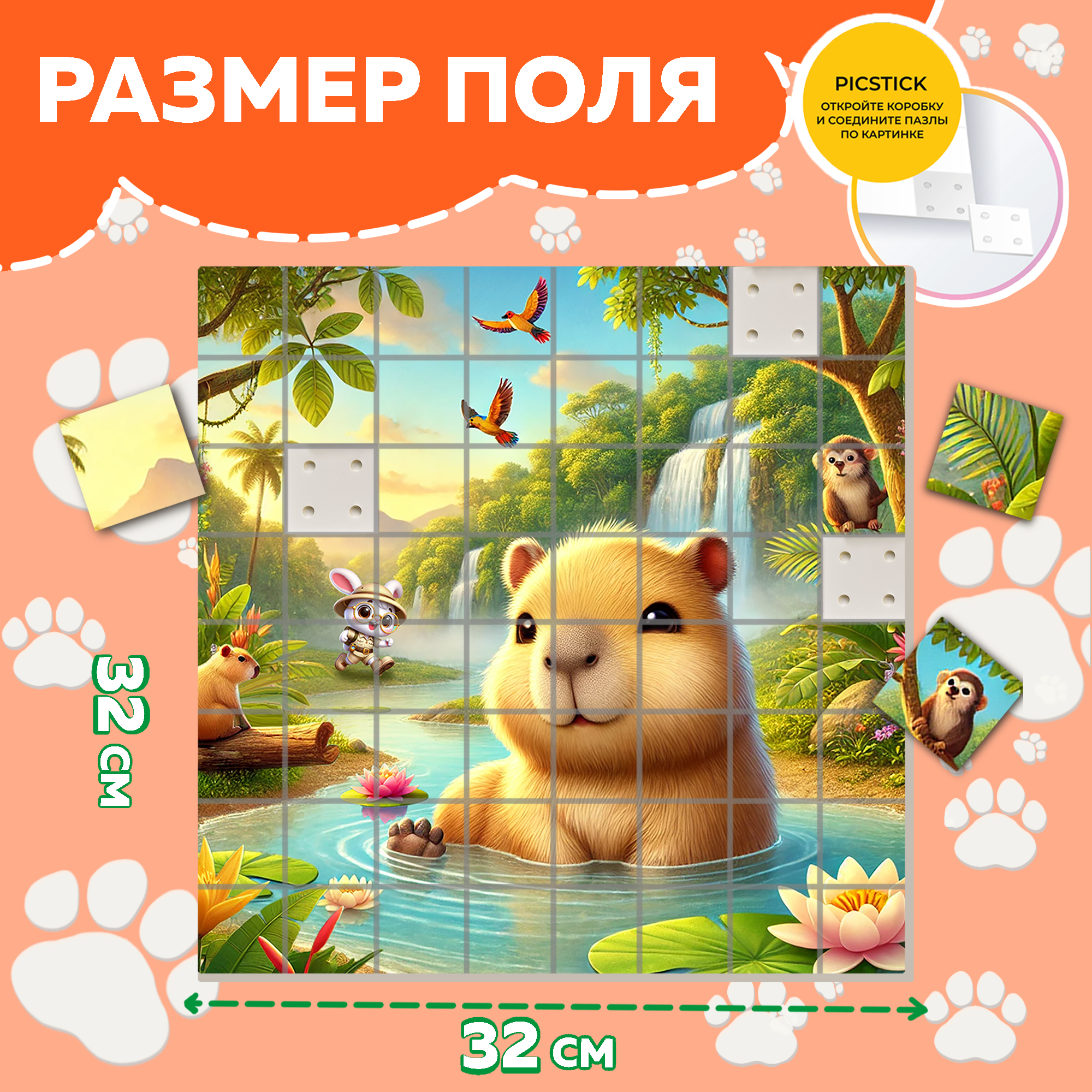 Пазл Picstick Пикстик Капибара