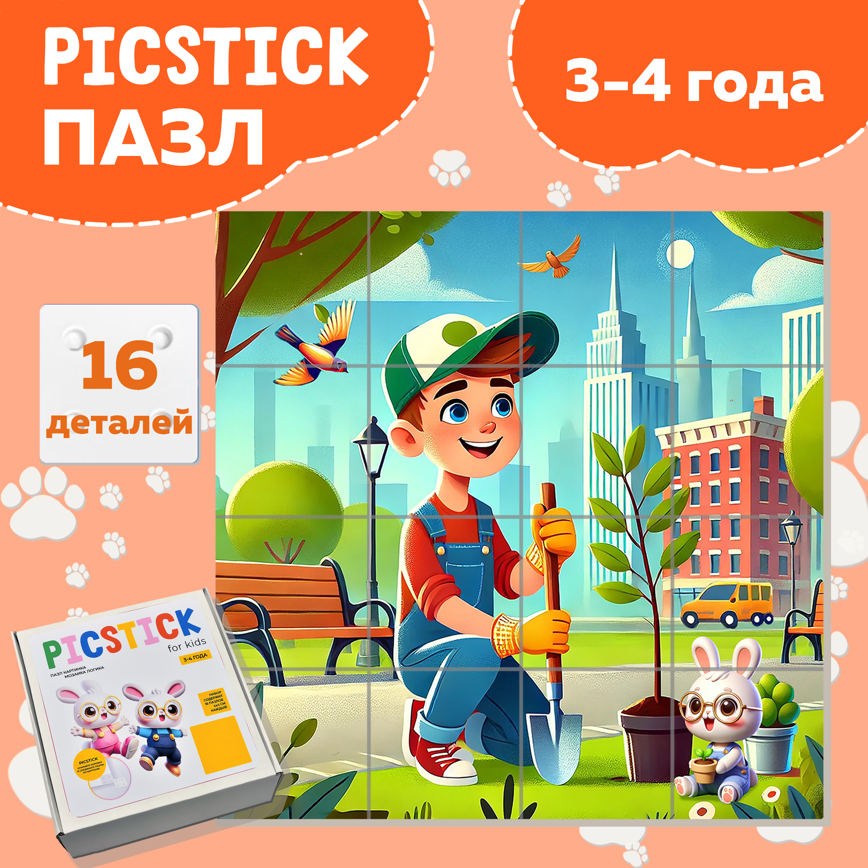 Пазл Picstick Пикстик Эколог