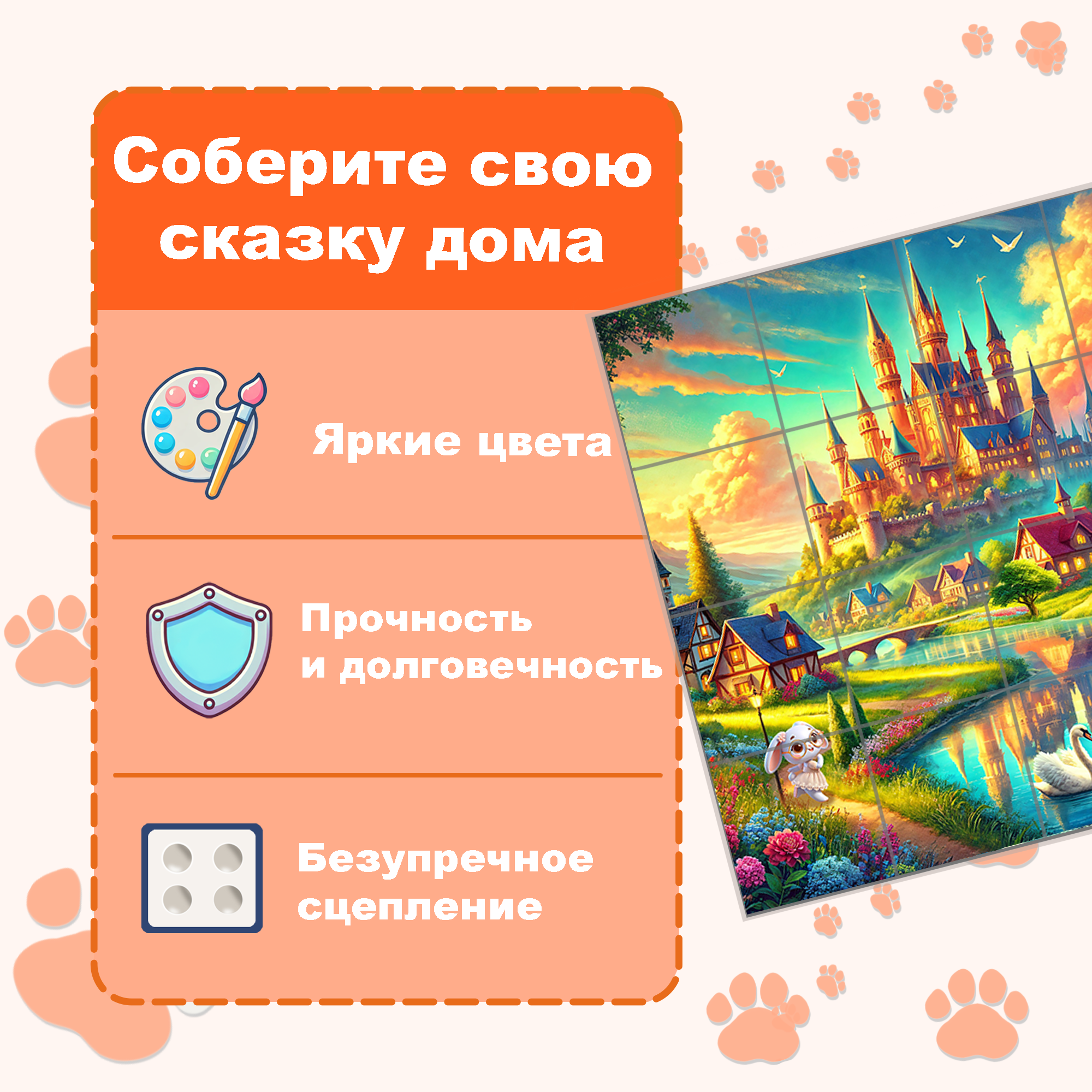 Пазл Picstick Пикстик Дорога к замку
