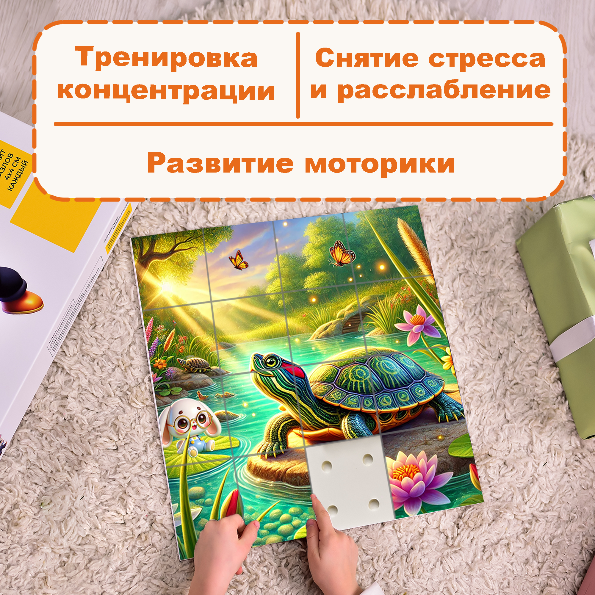 Пазл Picstick Пикстик Красноухая черепаха