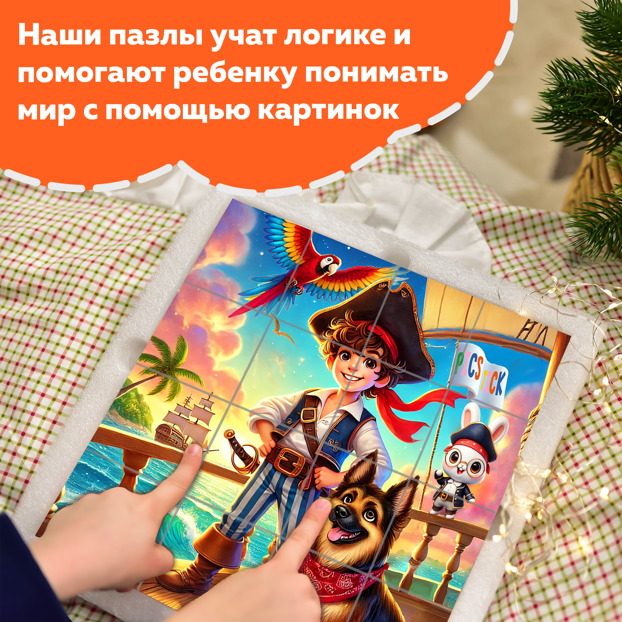 Пазл Picstick Пикстик Юный пират
