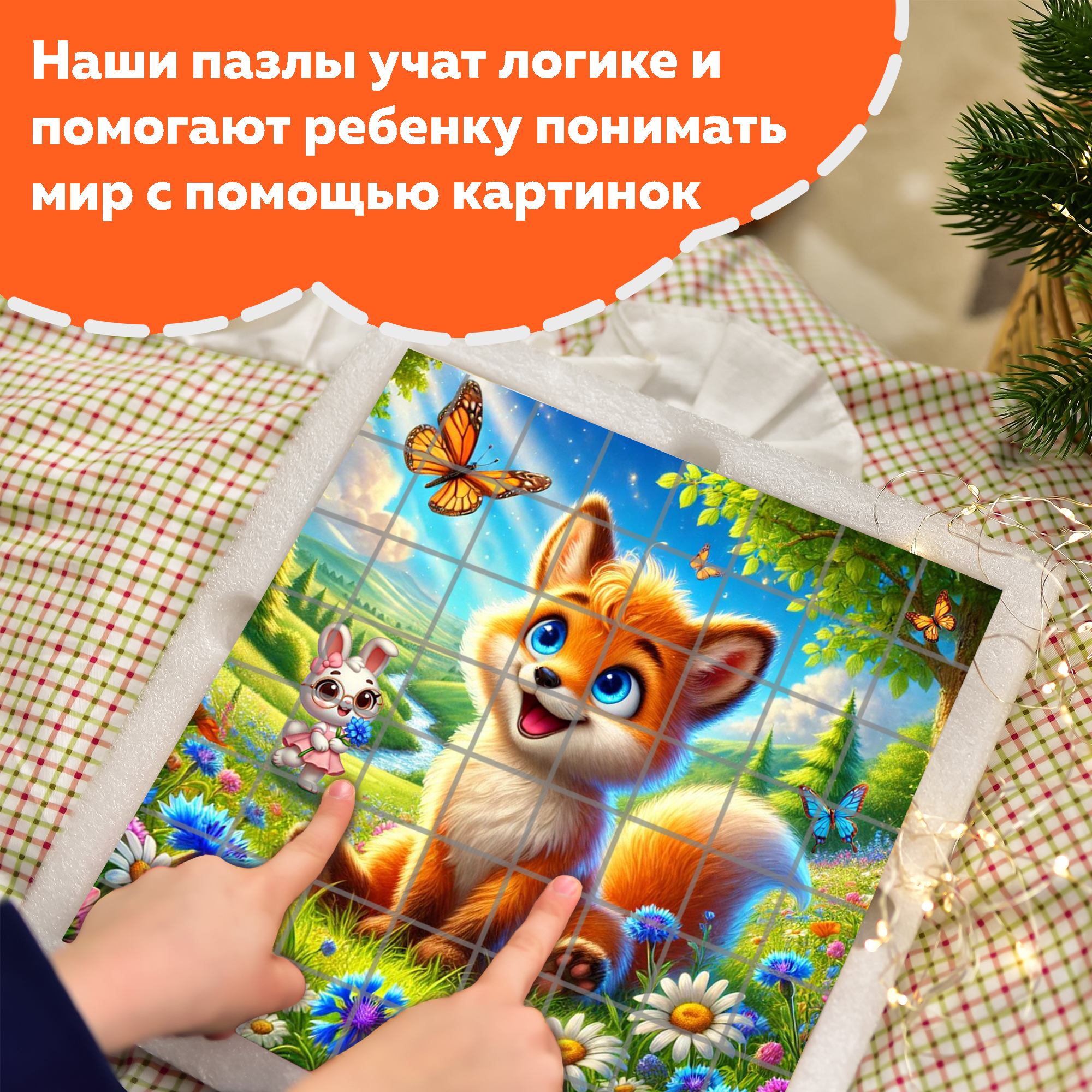 Пазл Picstick Пикстик Лисенок