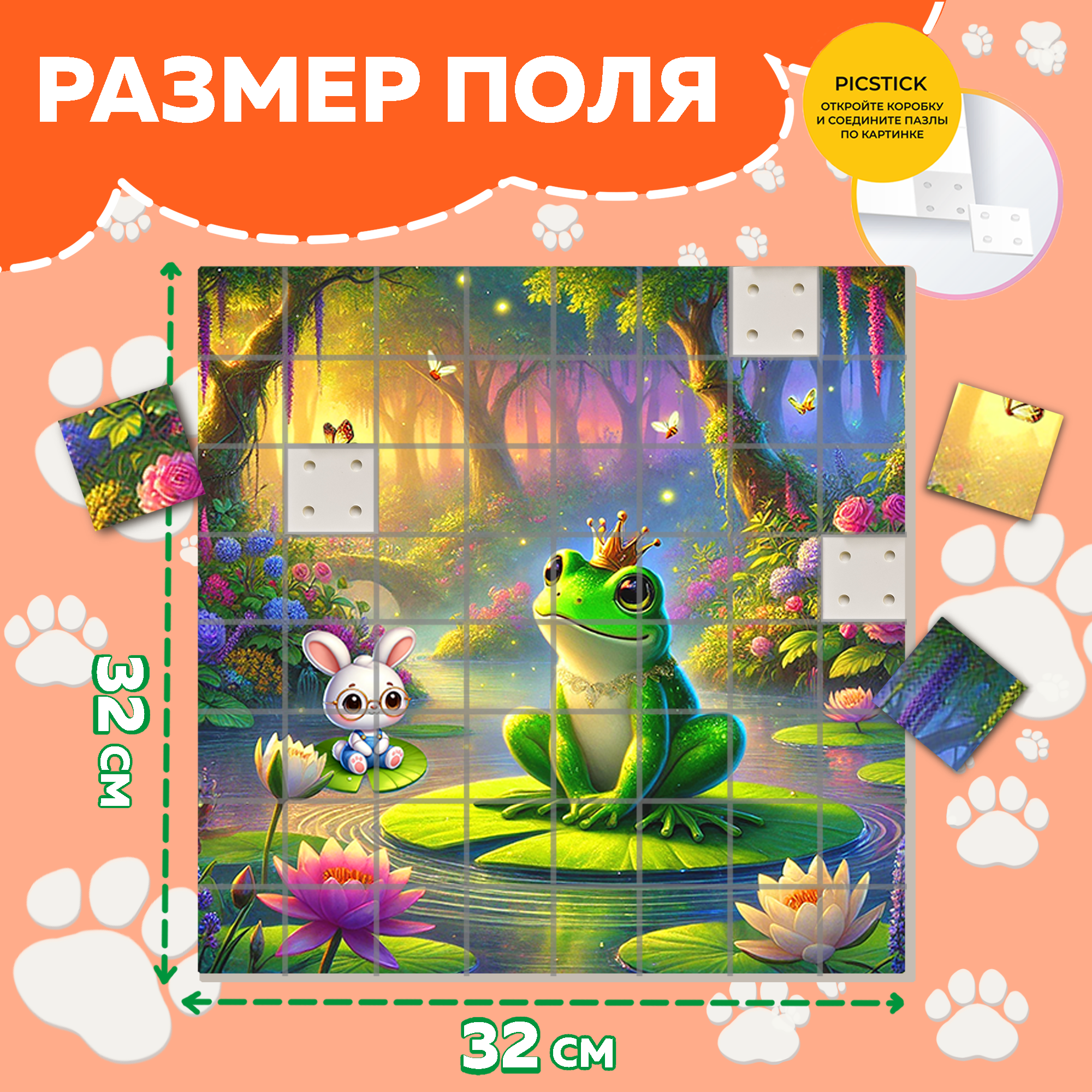 Пазл Picstick Пикстик Царевна-лягушка
