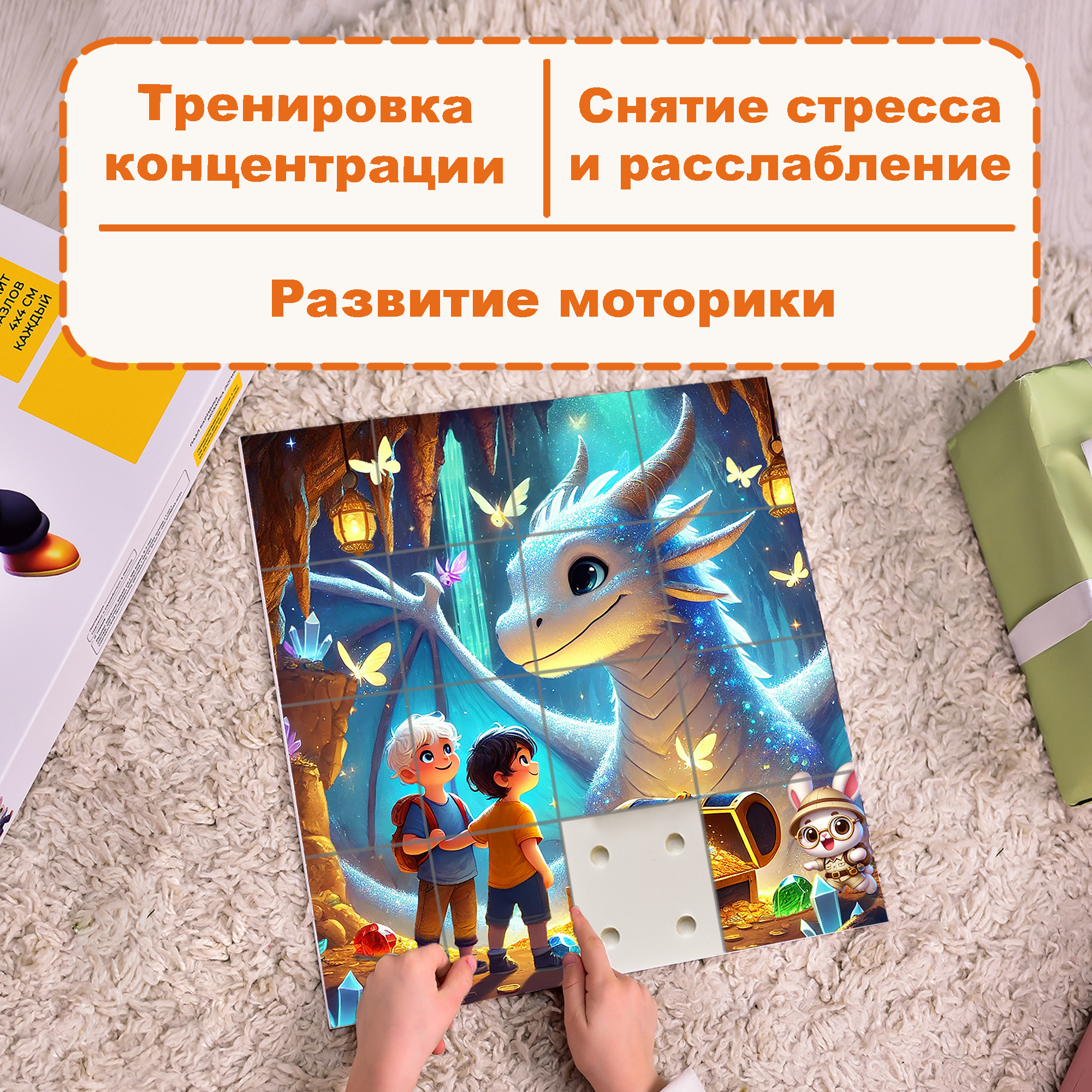 Пазл Picstick Пикстик Сокровищница дракона