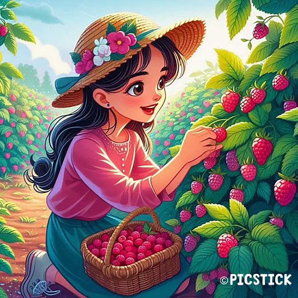 Пазл Picstick Пикстик Кусты малины (M (32x32 см, 64 эл, 4-5 лет), 20073)