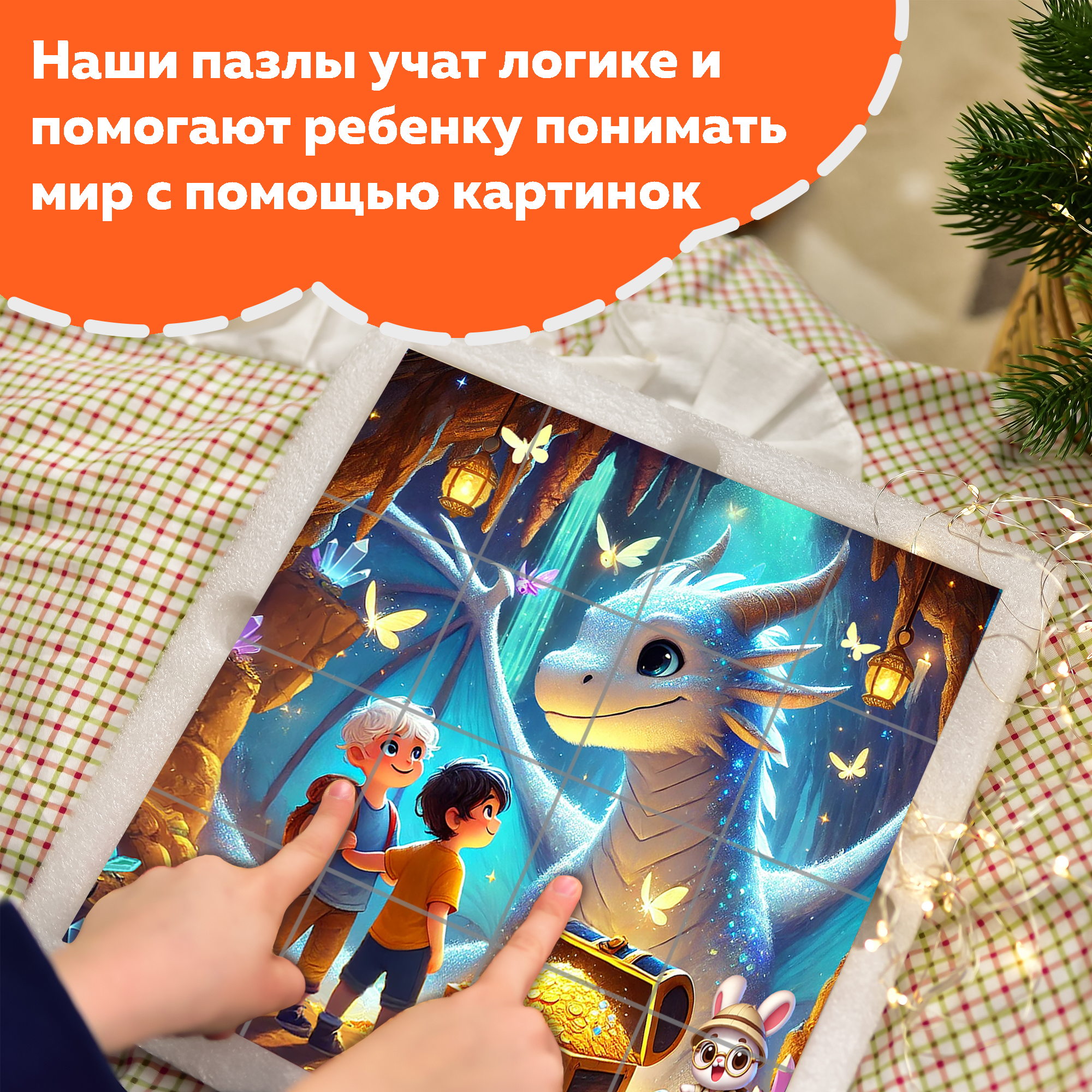 Пазл Picstick Пикстик Сокровищница дракона