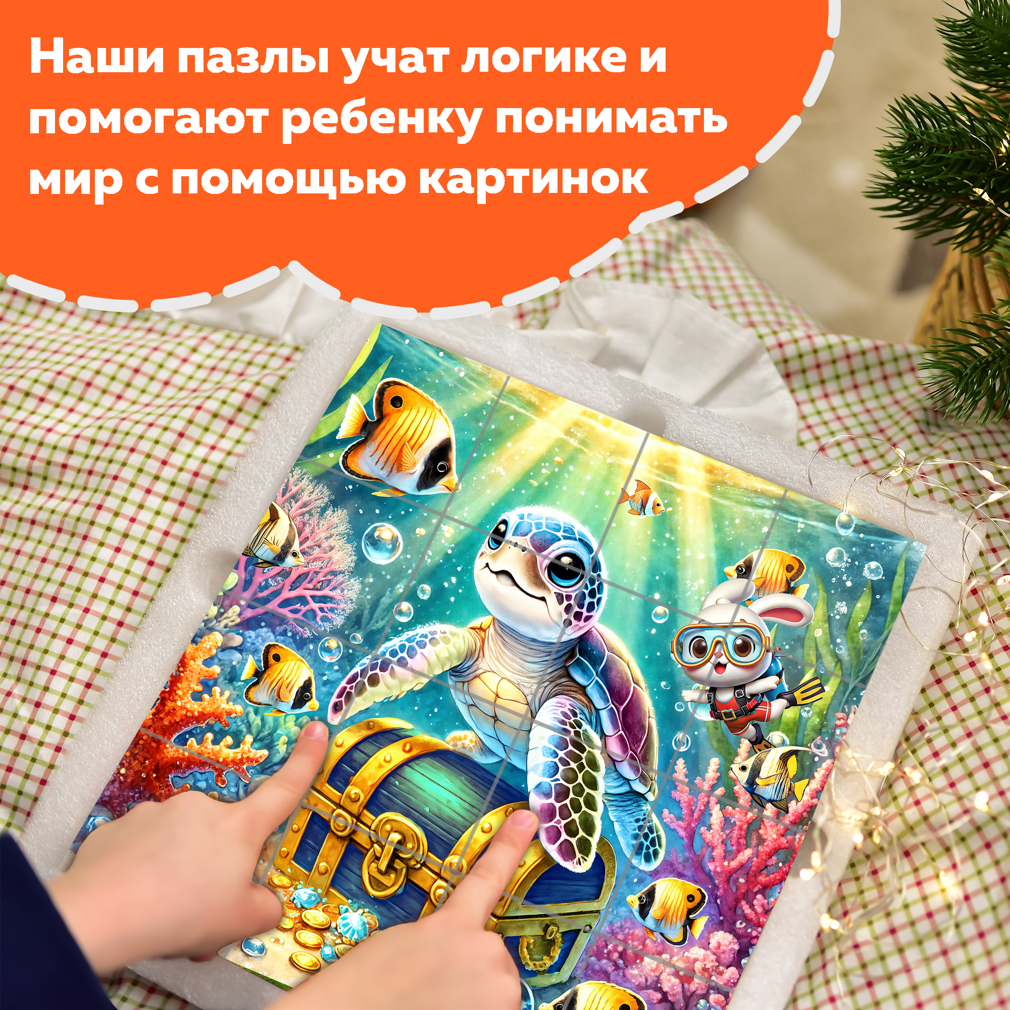 Пазл Picstick Пикстик Черепашонок