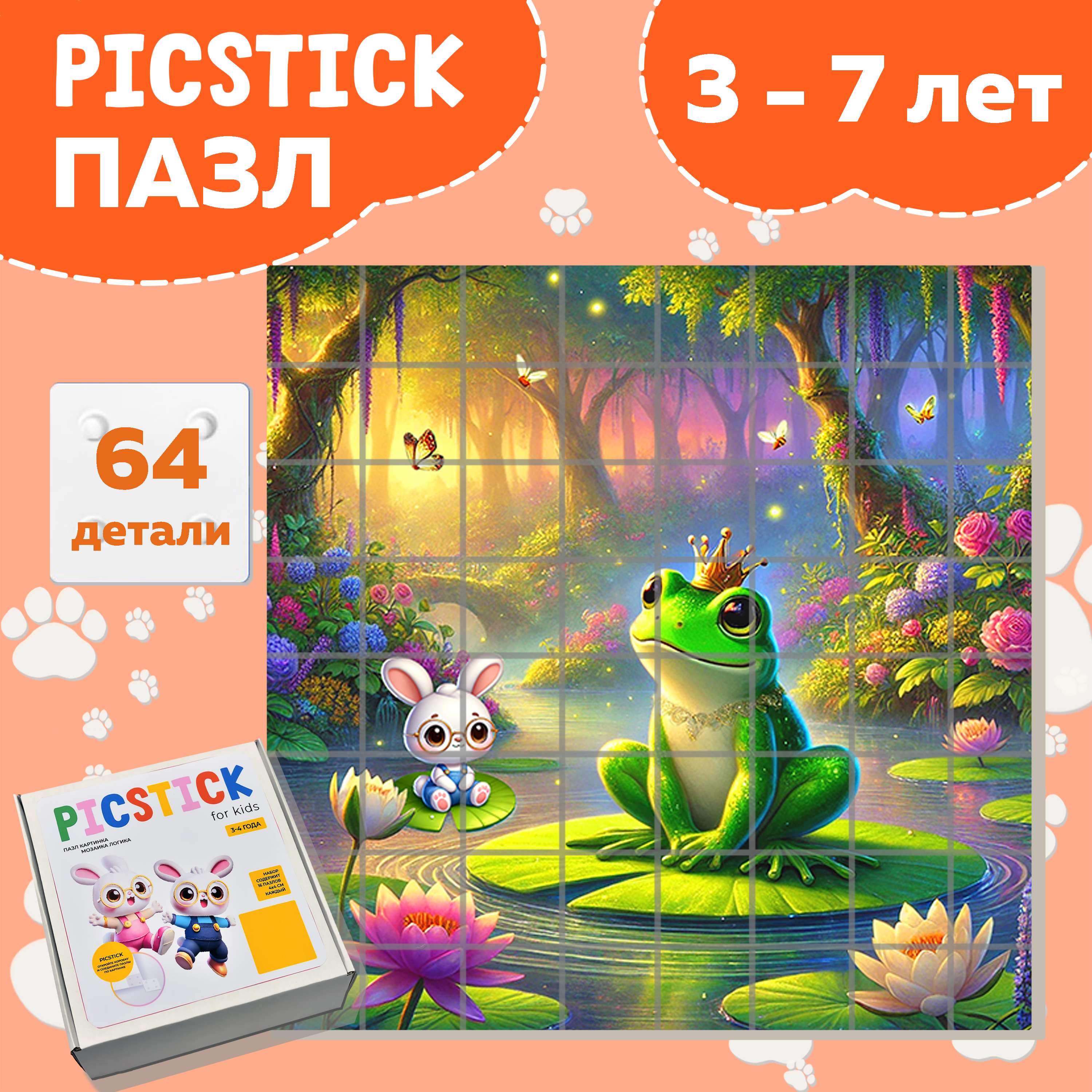 Пазл Picstick Пикстик Царевна-лягушка