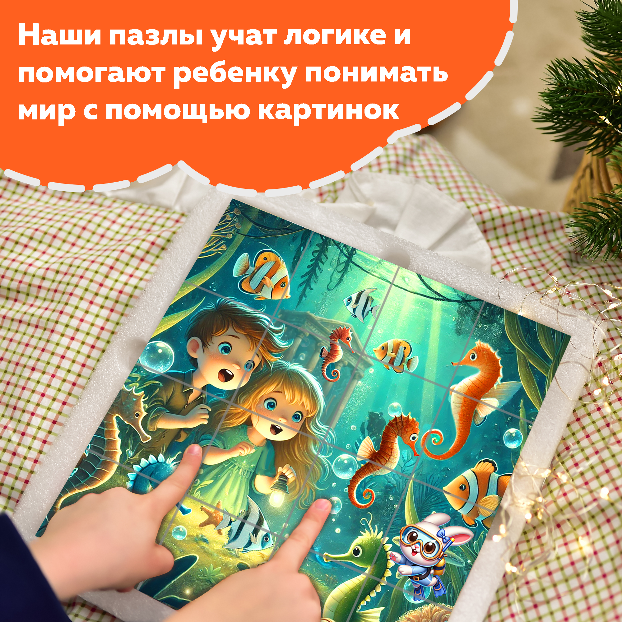 Пазл Picstick Пикстик Волшебный аквариум