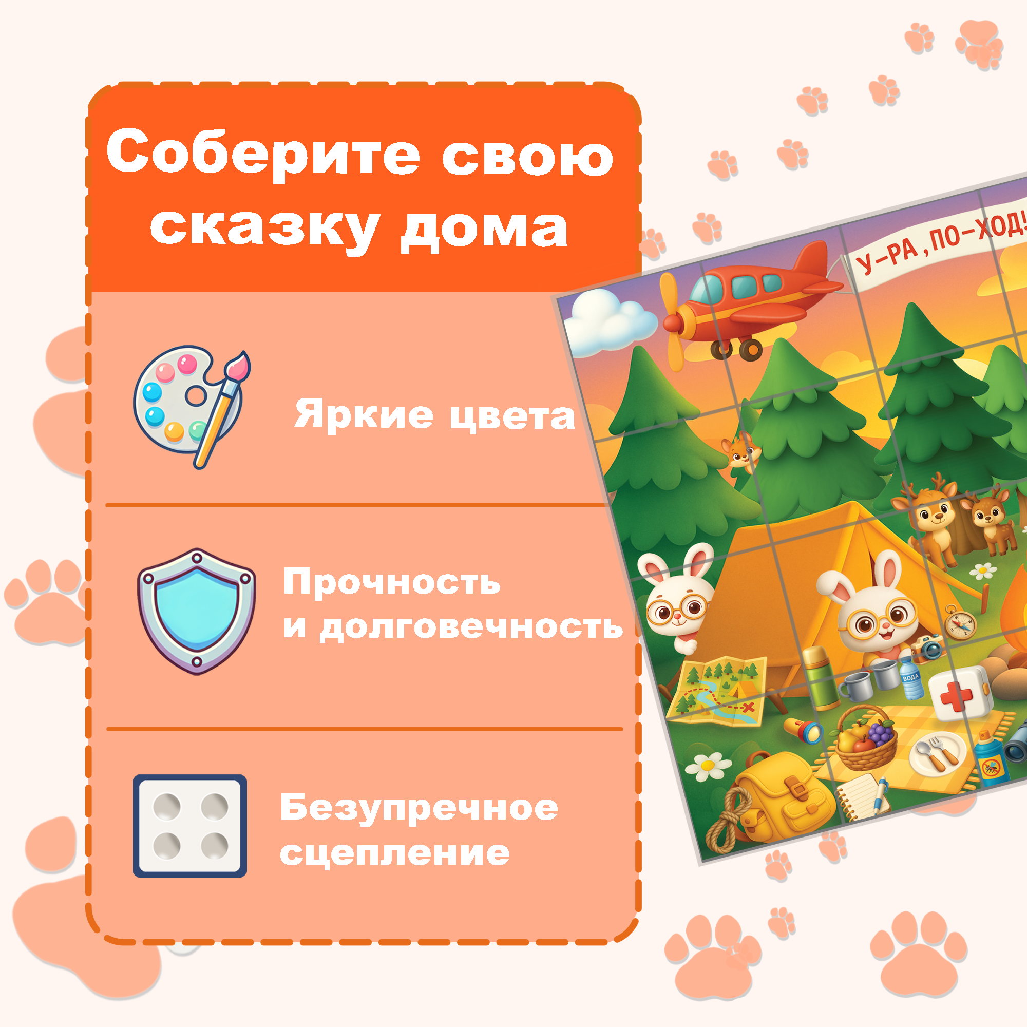 Пазл для детей Поход