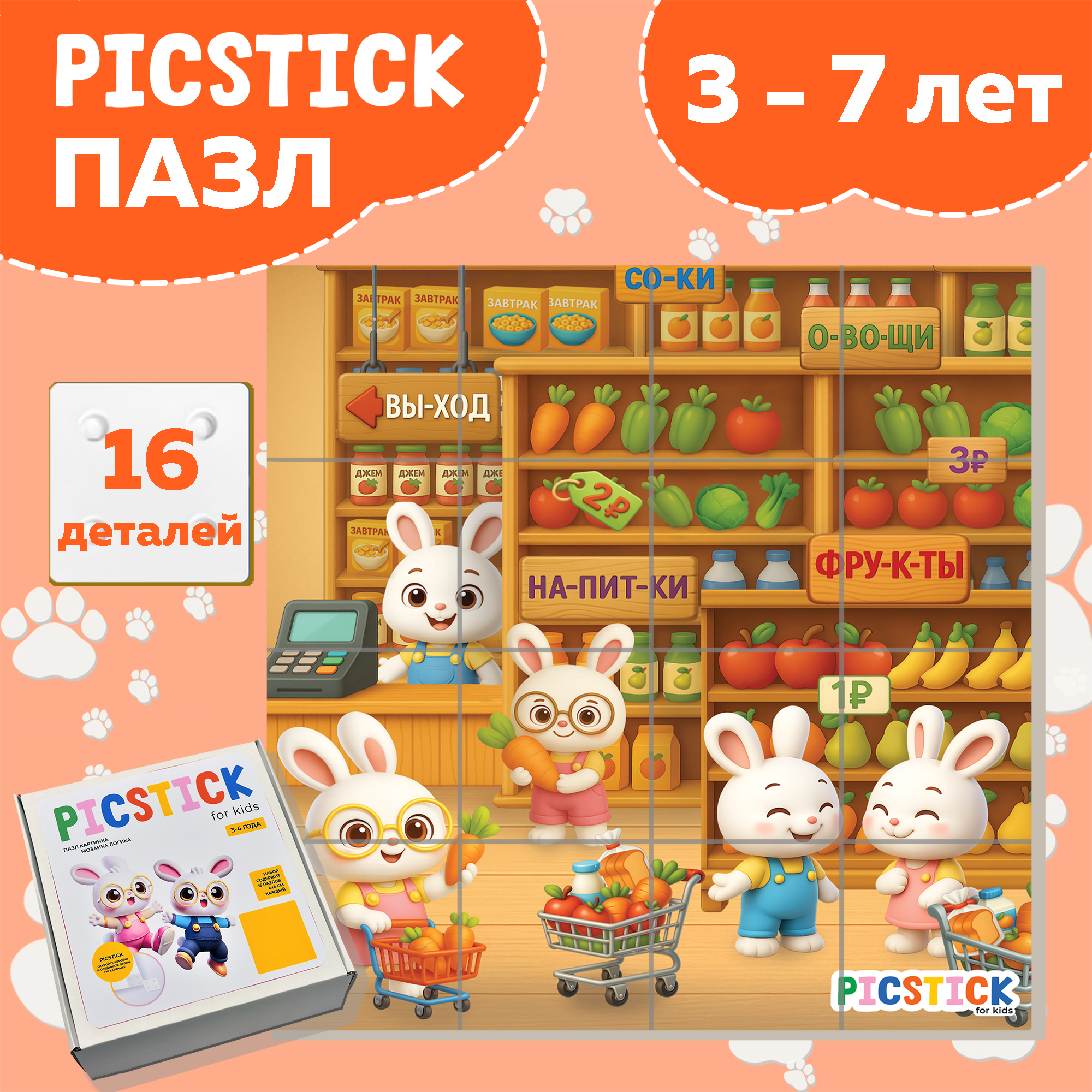 Пазл для детей Магазин