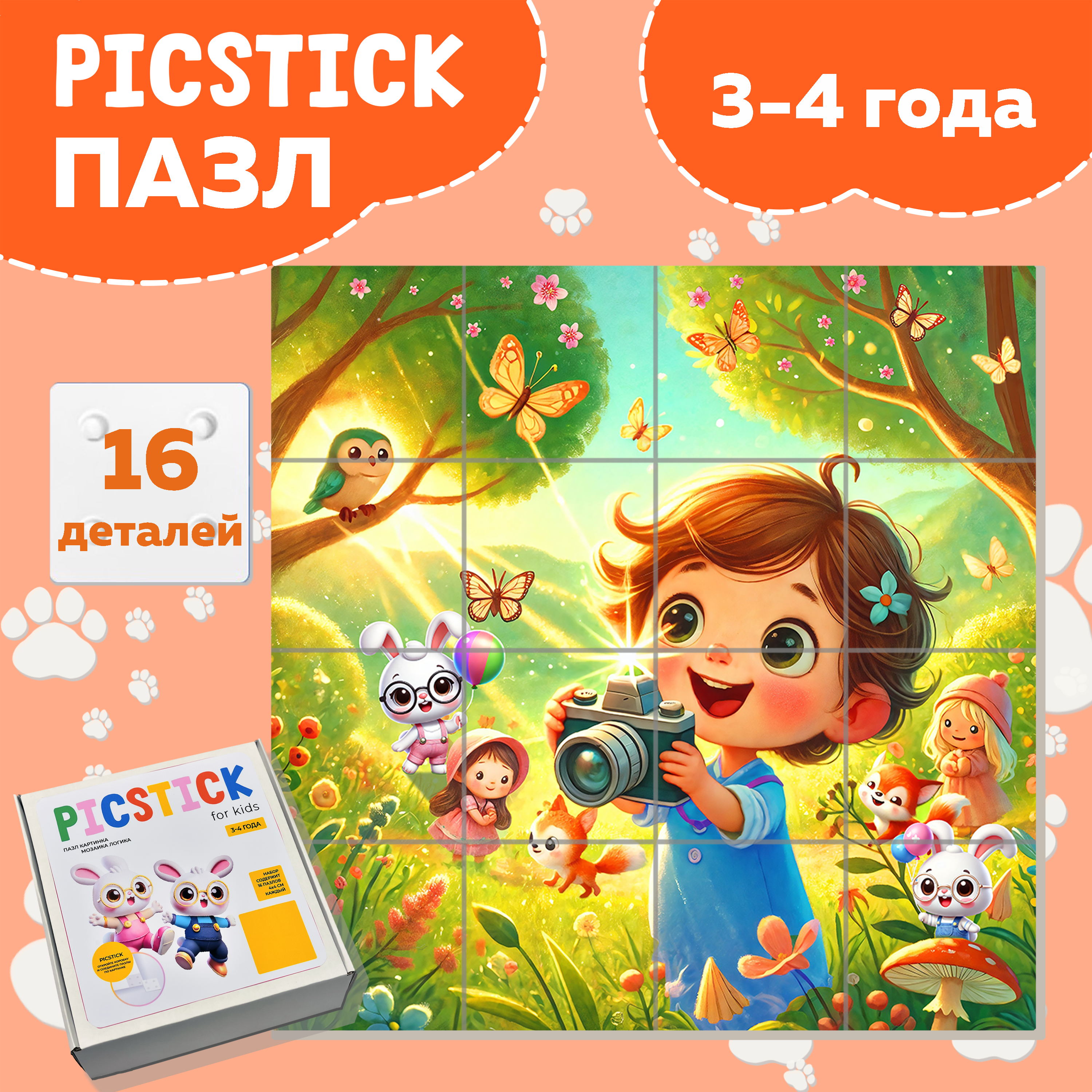Пазл Picstick Пикстик Юный фотограф