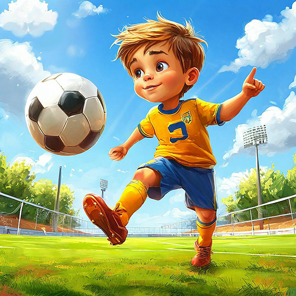 Пазл Picstick Пикстик Футболист (M (32x32 см, 64 эл, 4-5 лет), 20150)