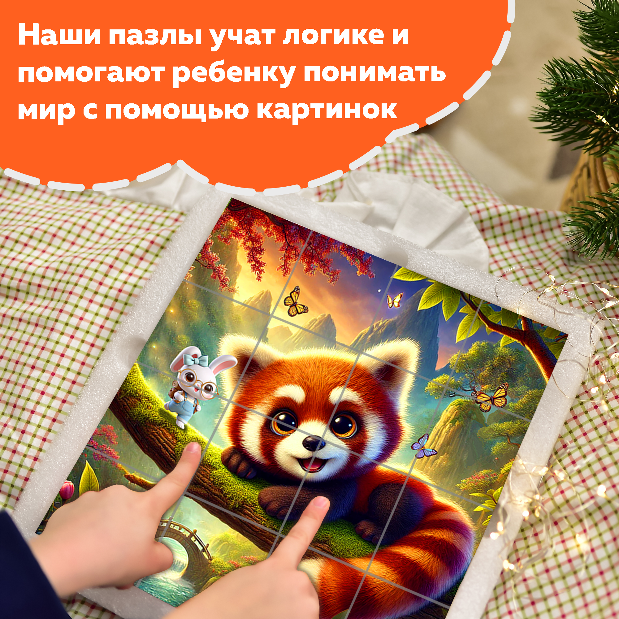 Пазл Picstick Пикстик Маленькая красная панда