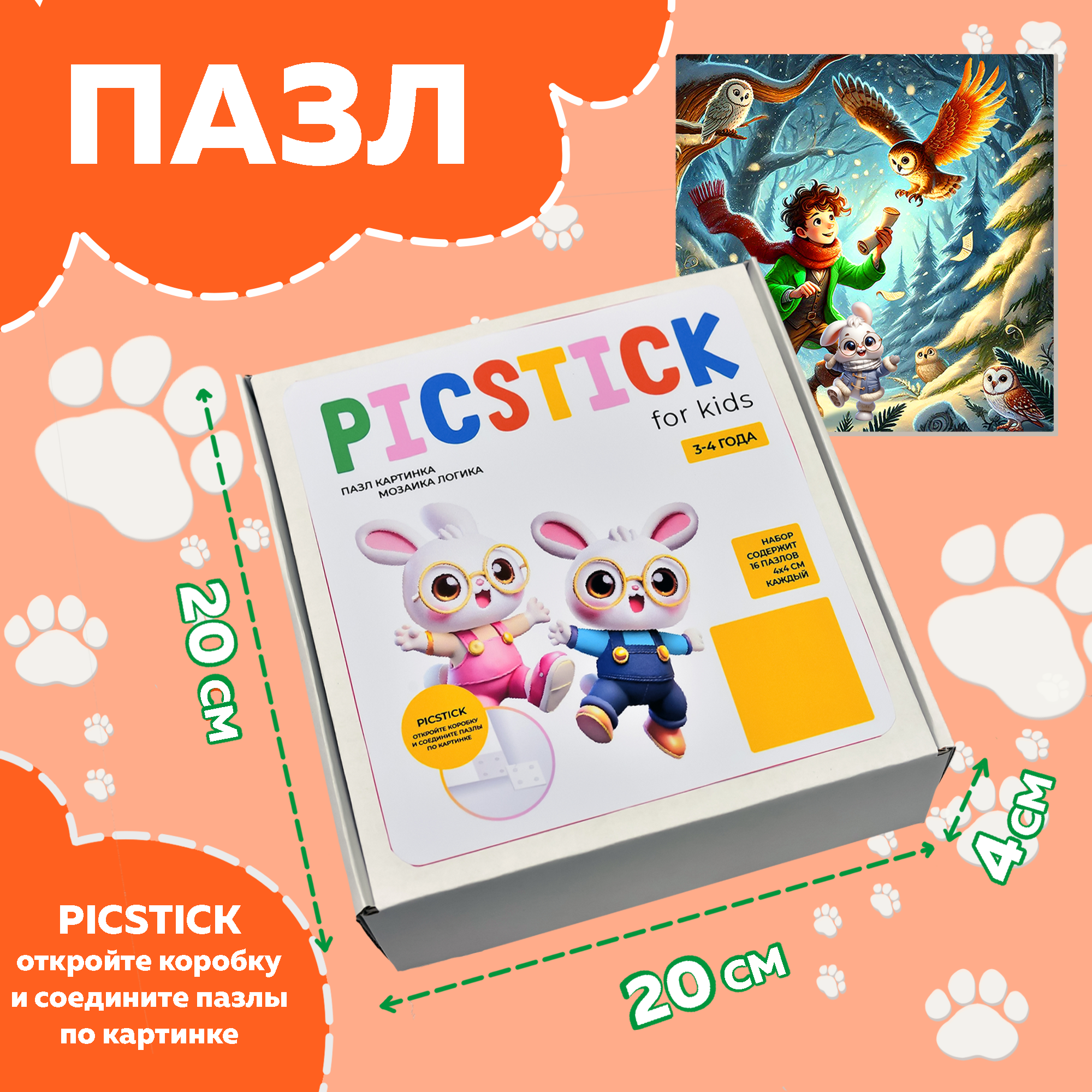 Пазл Picstick Пикстик Сказочное письмо